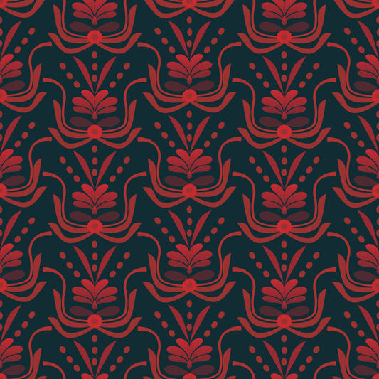 Stylized Botanical Damask