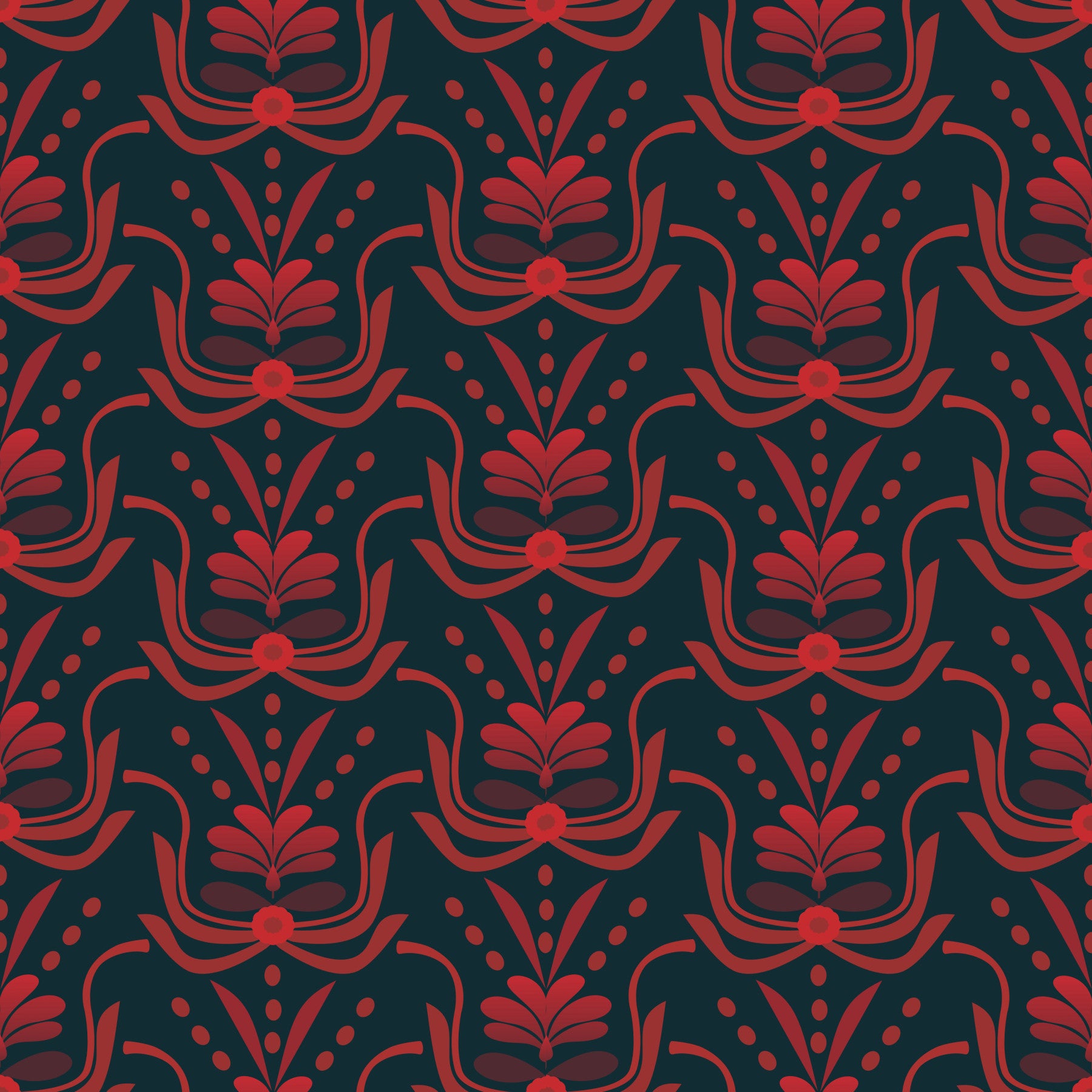 Stylized Botanical Damask