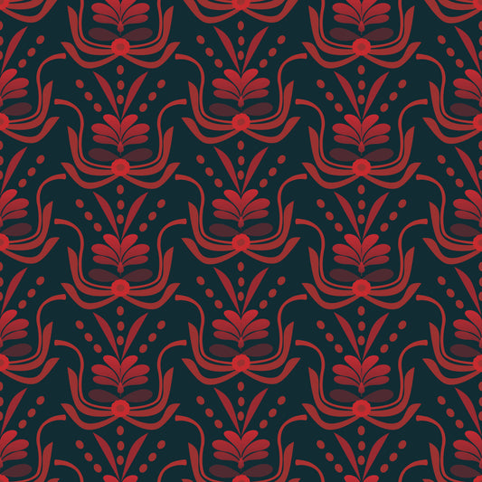 Stylized Botanical Damask