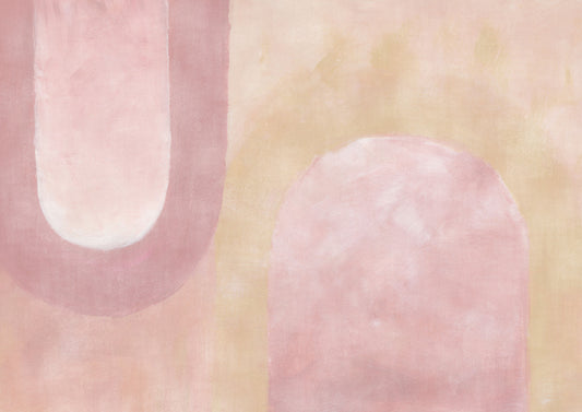 Blush Hues Abstract Wallpaper