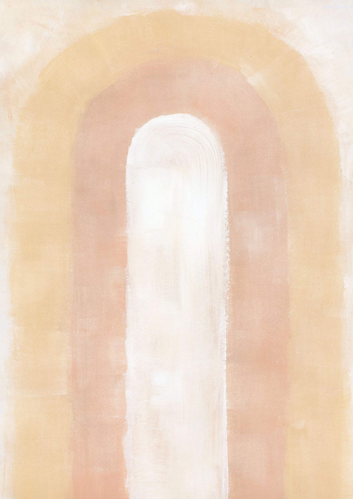 Golden Glow Arch Wallpaper in your room — zoomed