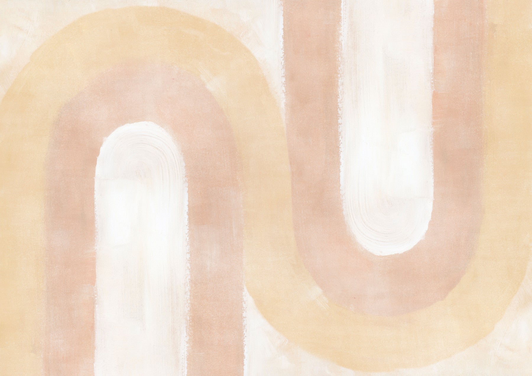 Peach Blush Wave Wallpaper