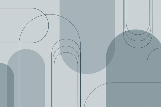 Blue Abstract Arches
