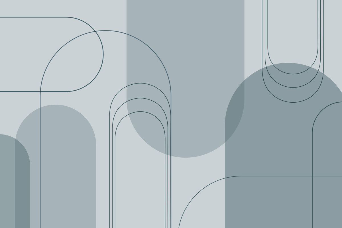 Blue Abstract Arches