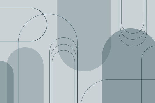 Blue Abstract Arches