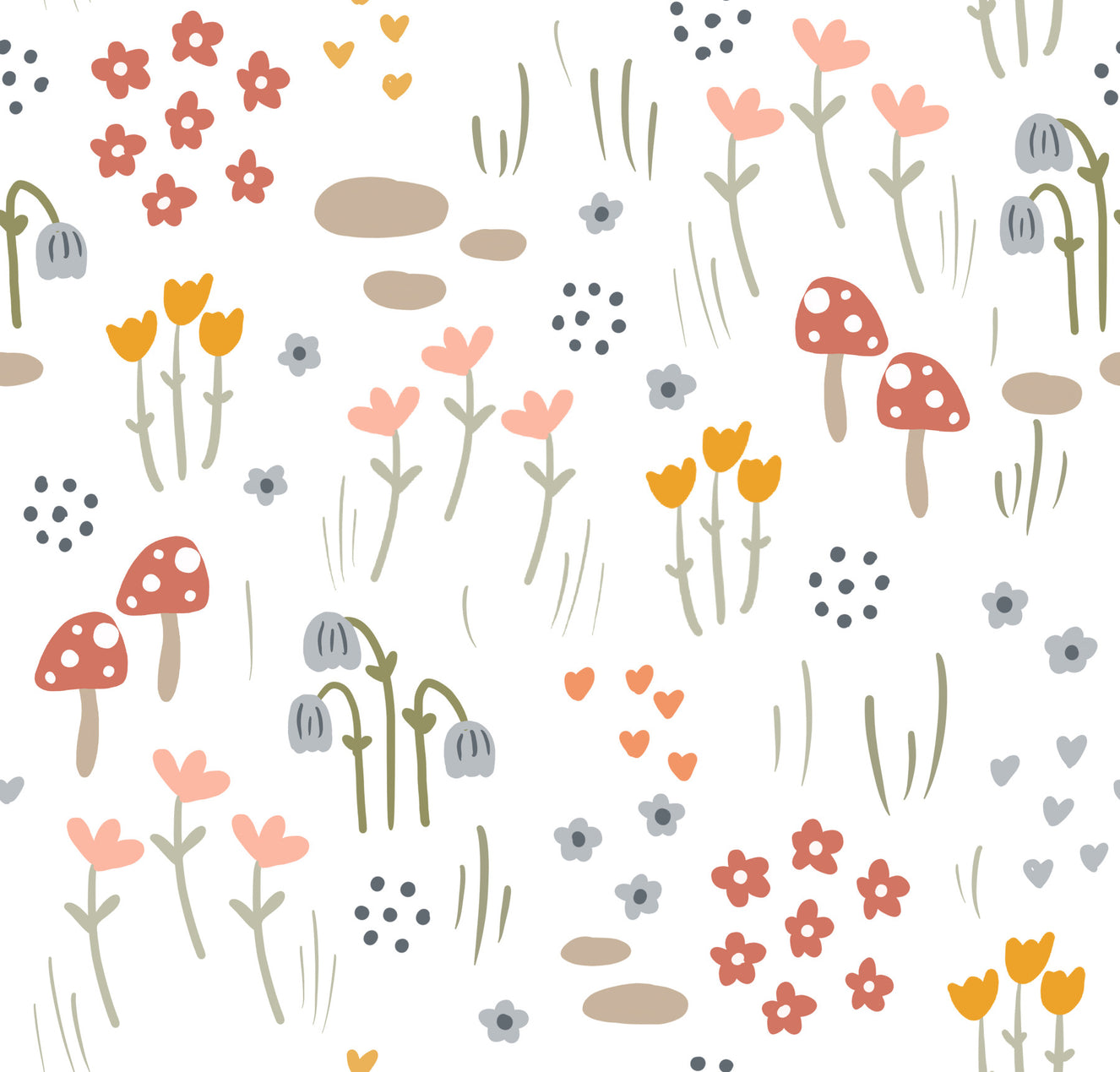 Mushroom Meadow Wallpaper⁠