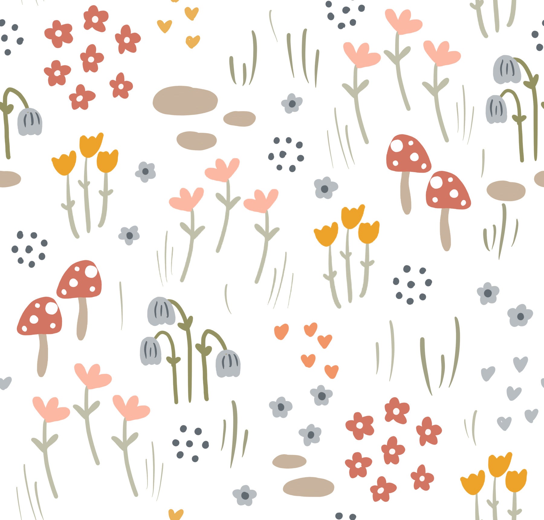 Mushroom Meadow Wallpaper⁠
