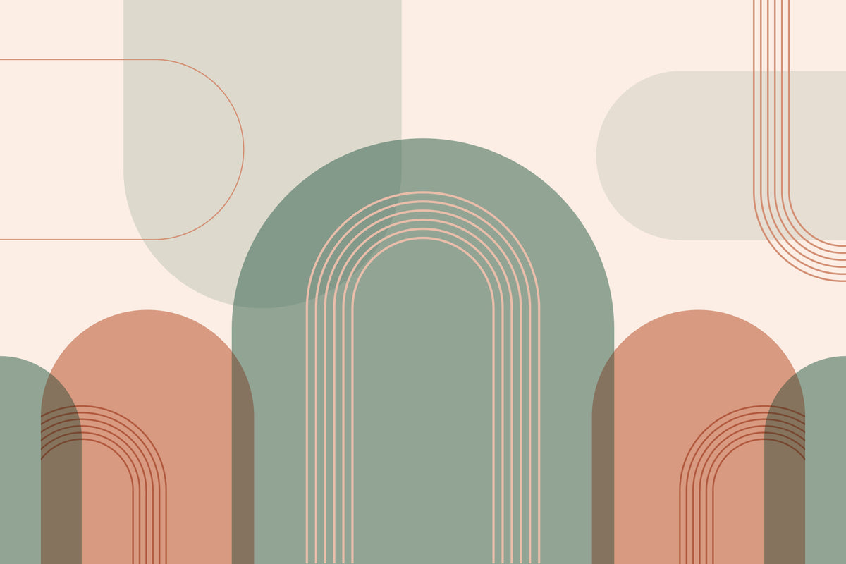 Chic Arched Elegance Wall Mural in your room — zoomed