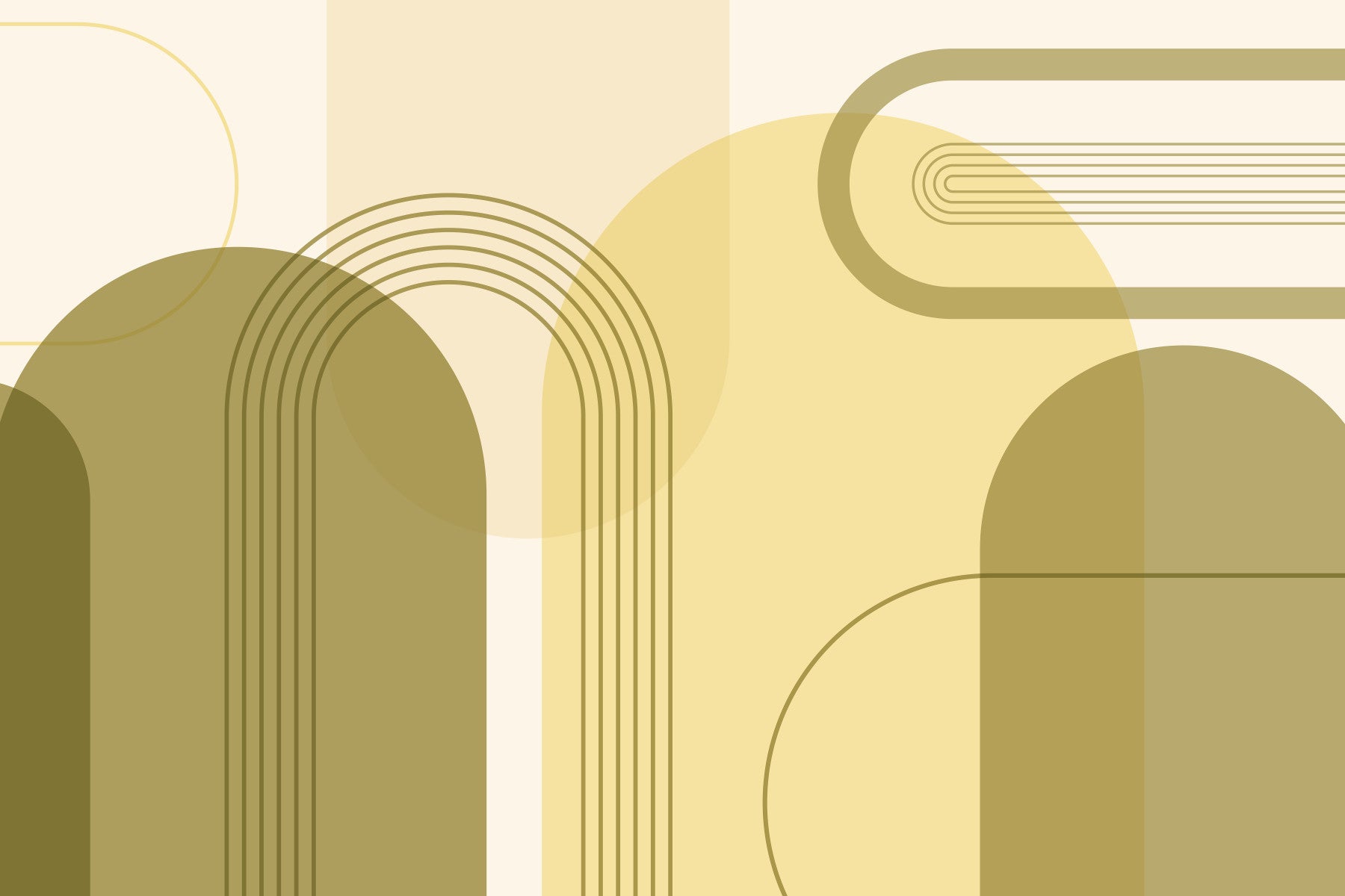 Chic Mid Century Wall Mural