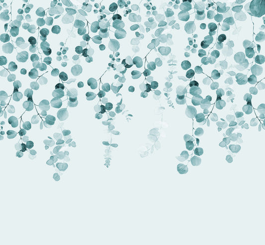 Eucalyptus Teal Wall Mural