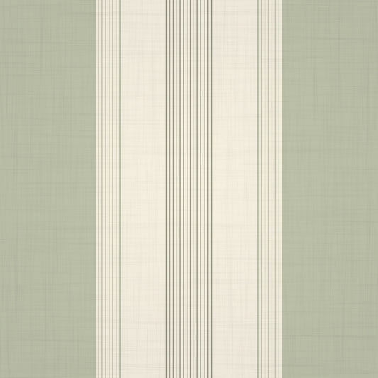 Classic Multiline Stripes Sage Green Wallpaper⁠