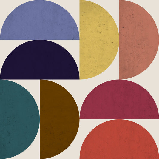 Mid-Century Modern Mosaic Wallpaper⁠