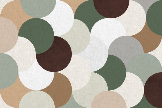 Earthy Geometric Harmony Wall Mural