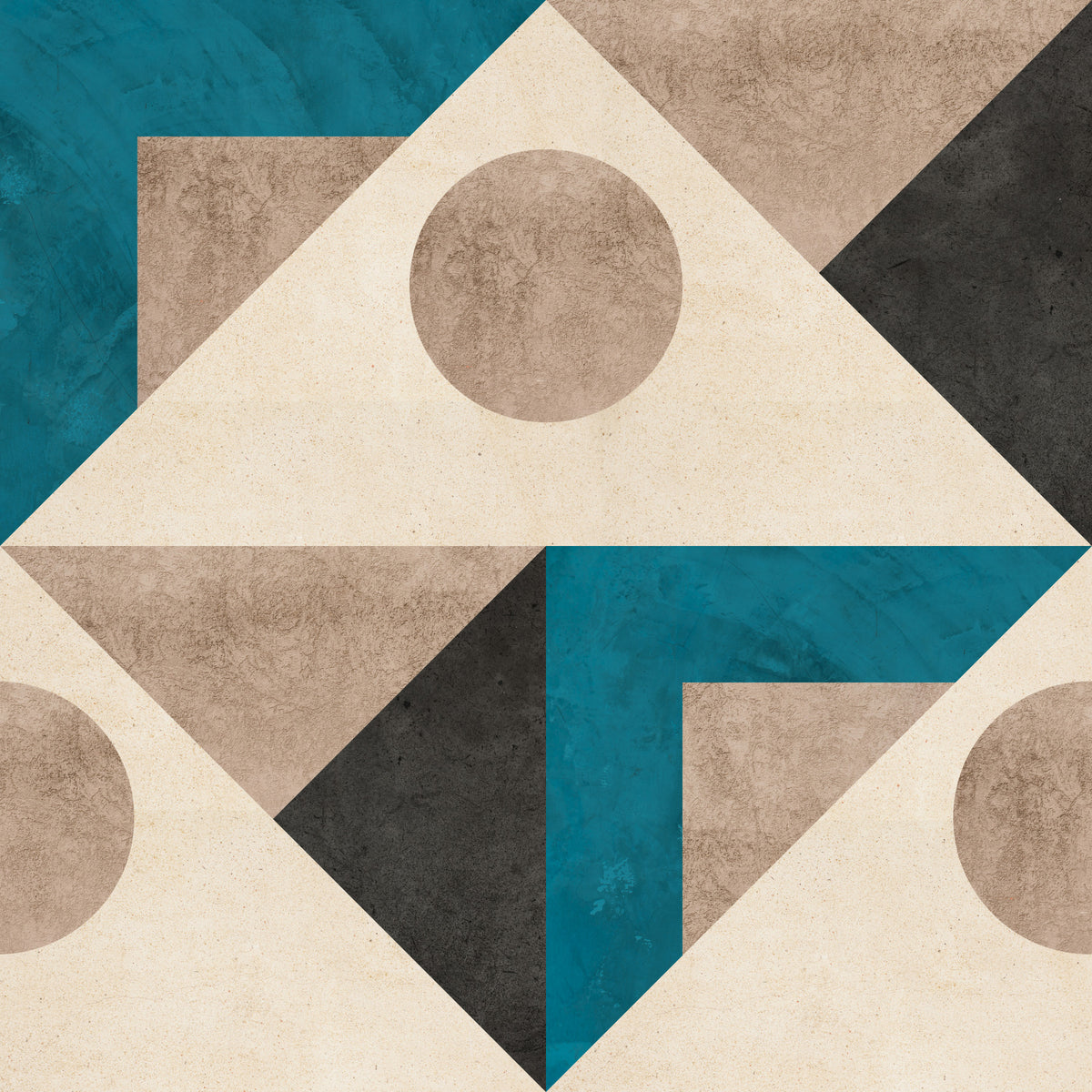 Geometric Terrazzo Wallpaper⁠ in your room — zoomed