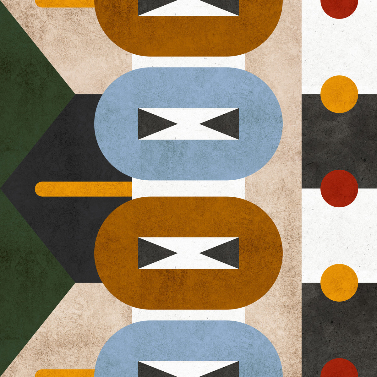 Earthy Geometric Abstractions Wallpaper⁠ in your room — zoomed