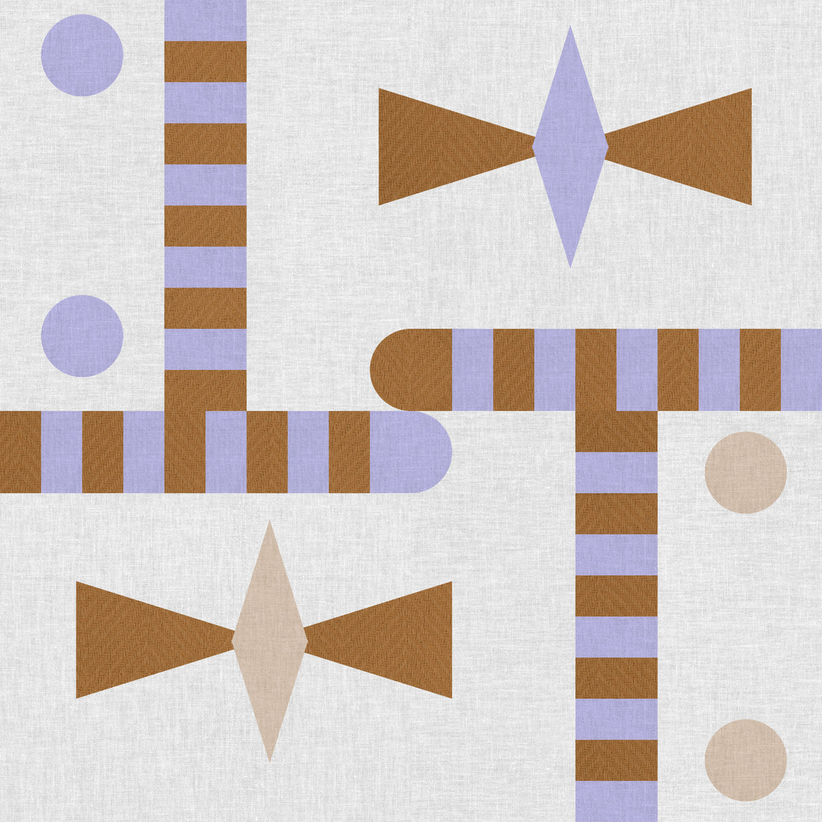Modern Woven Textures Wallpaper⁠ in your room — zoomed