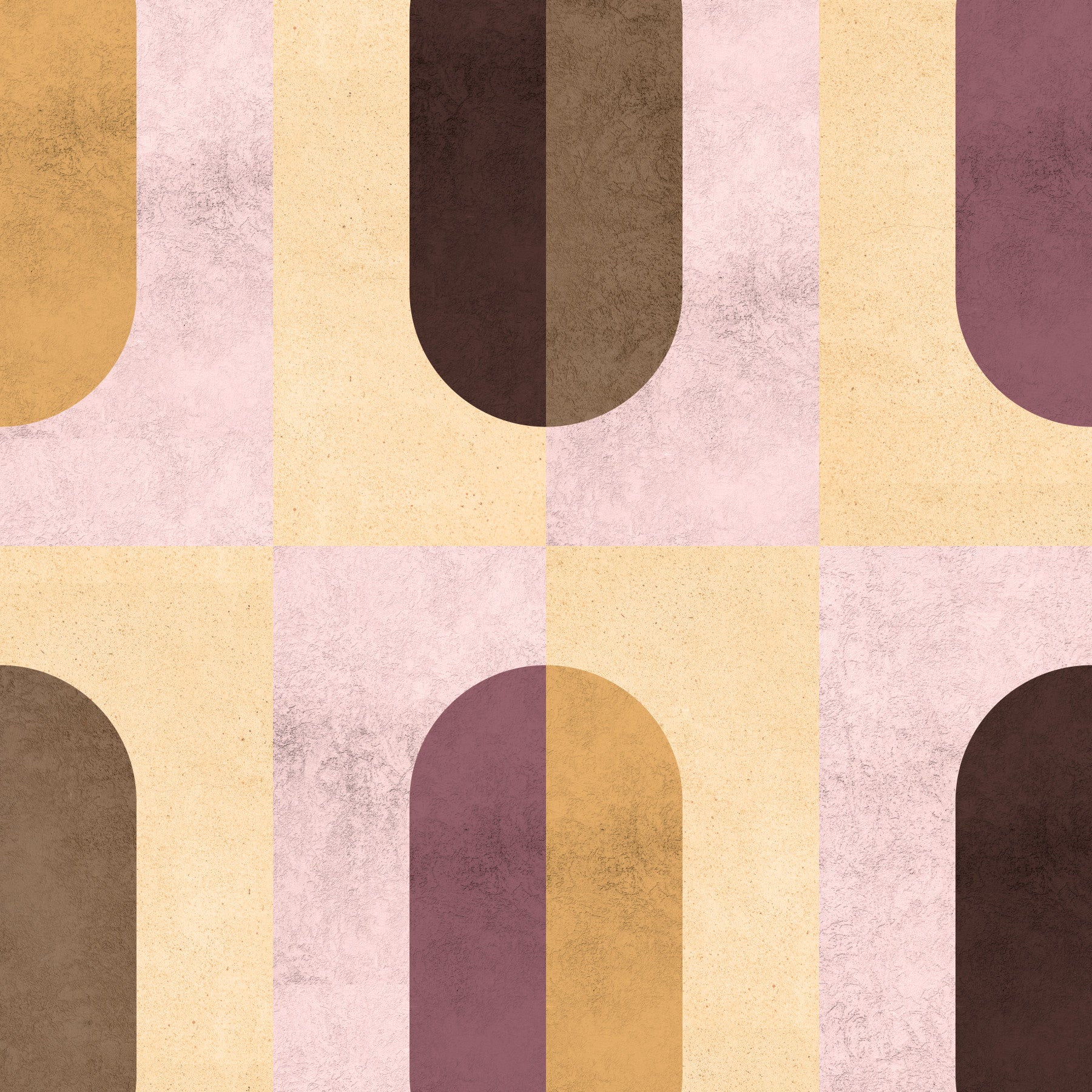 Earthy Geometric Wallpaper⁠ in your room — zoomed