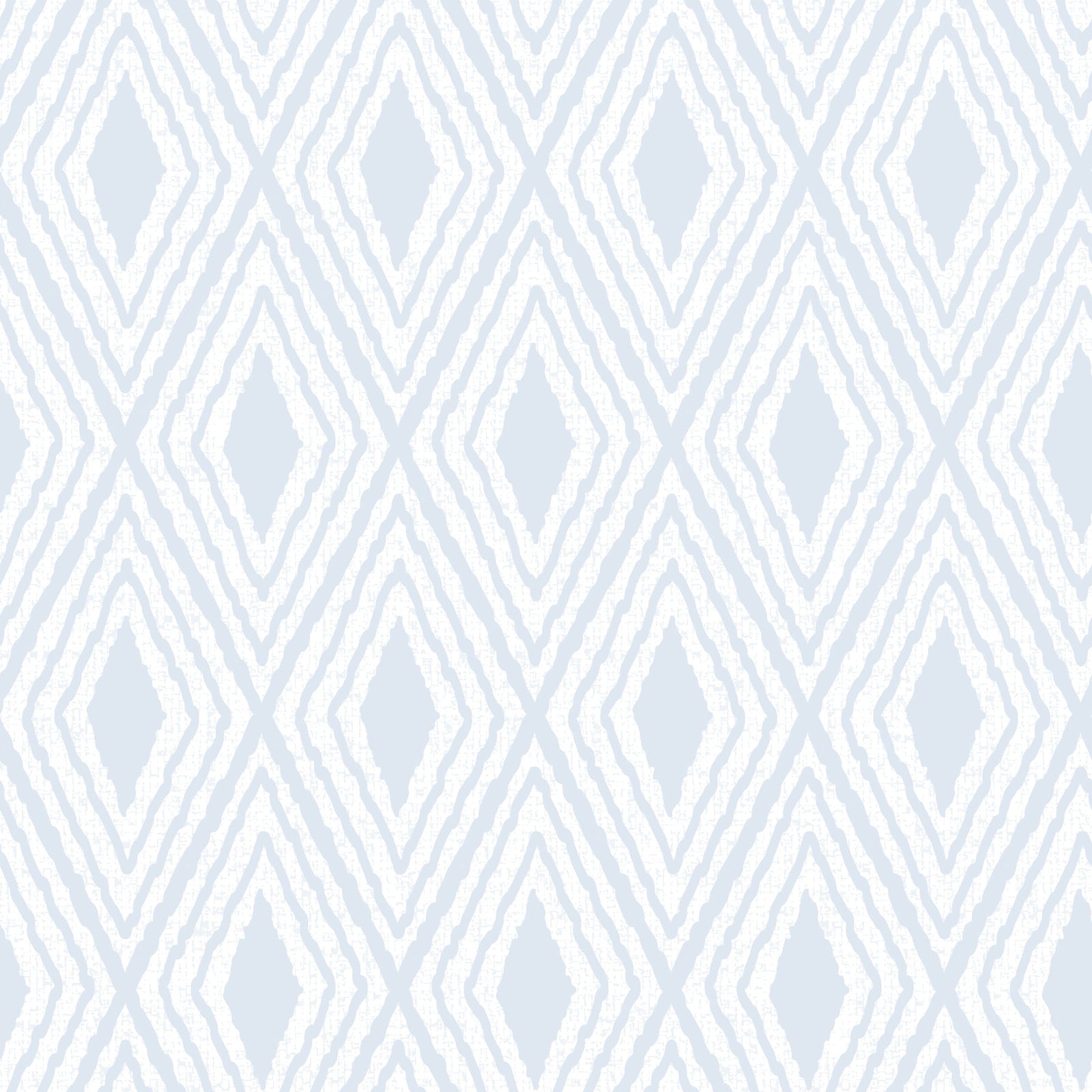 Harlequin Diamond Boho Azureish White Wallpaper⁠
