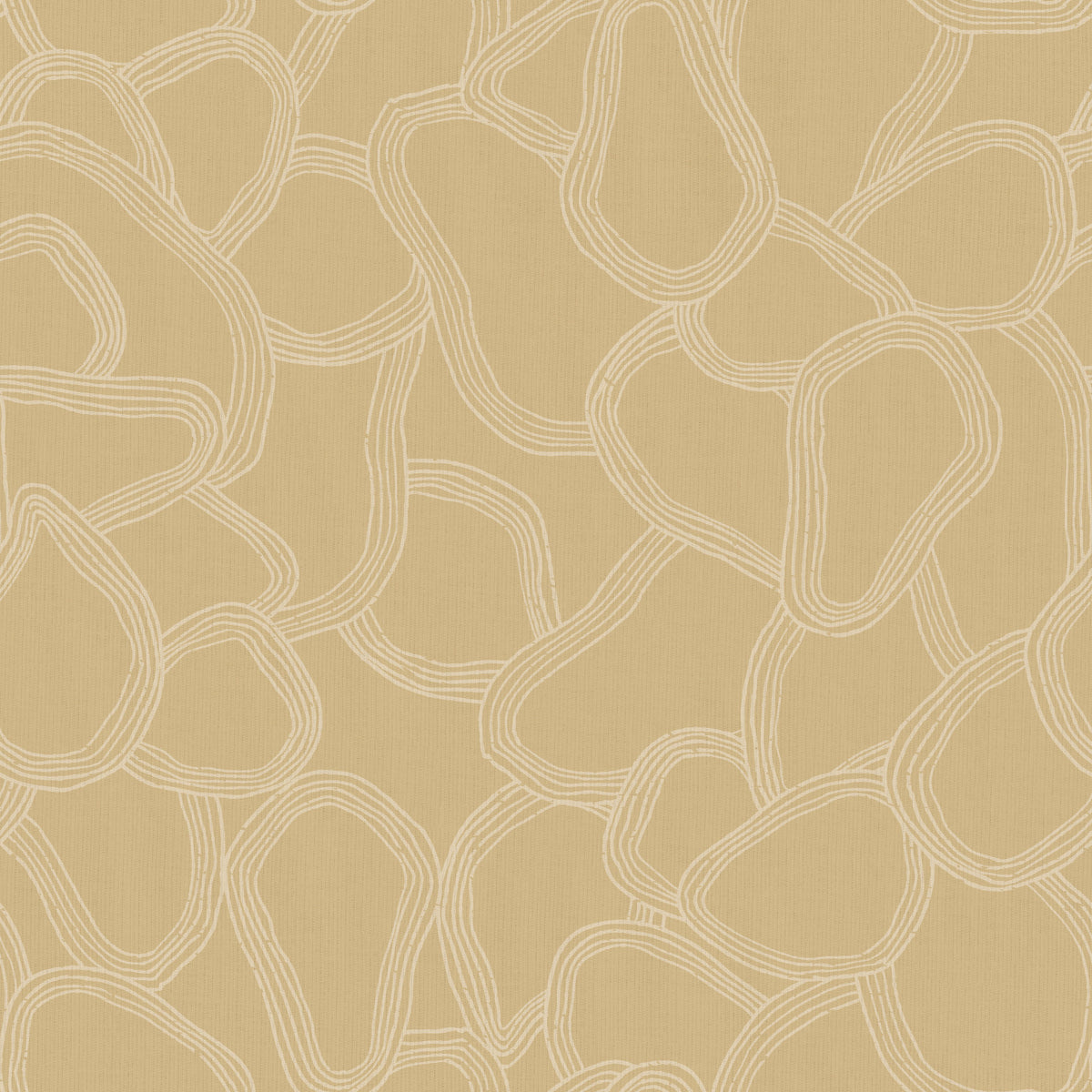 Beige Boho Abstract Irregular Overlap Arches Wallpaper⁠