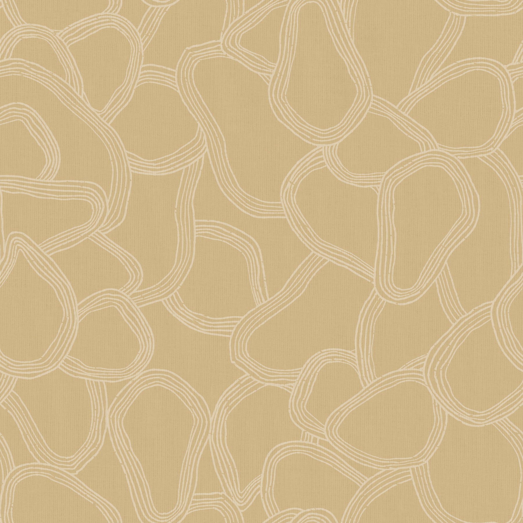 Beige Boho Abstract Irregular Overlap Arches Wallpaper⁠