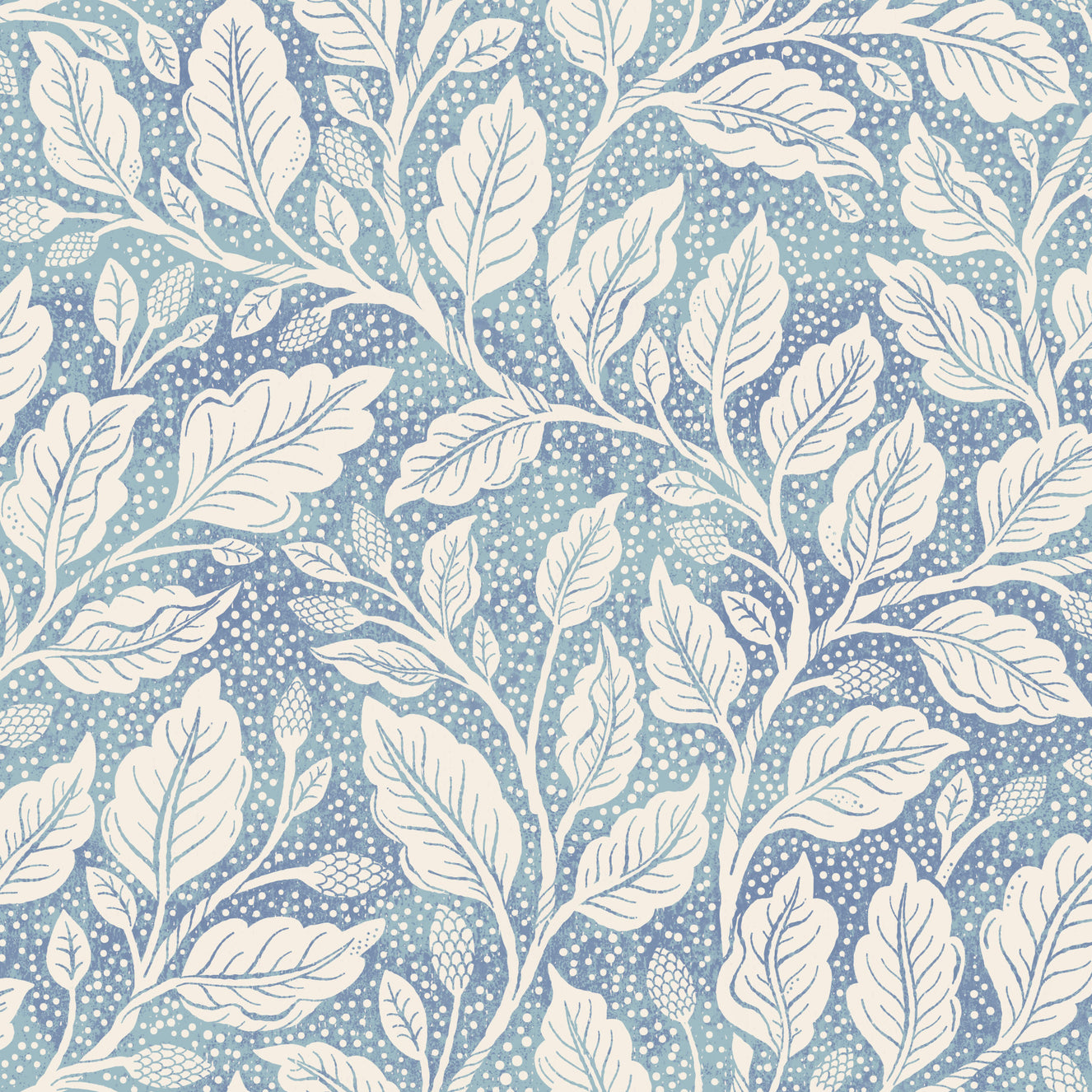 Blue Budding Branches Wallpaper⁠