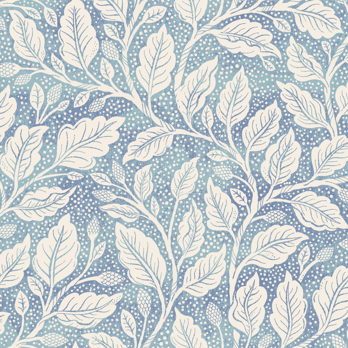 Blue Budding Branches Wallpaper⁠ in your room — zoomed