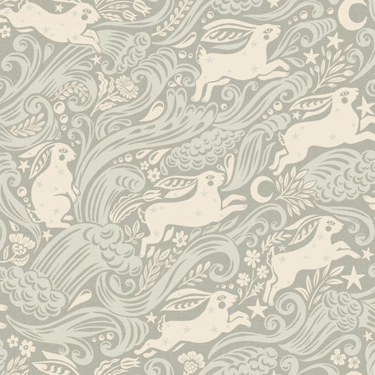 Silver Celestial Sea Rabbit Wallpaper⁠