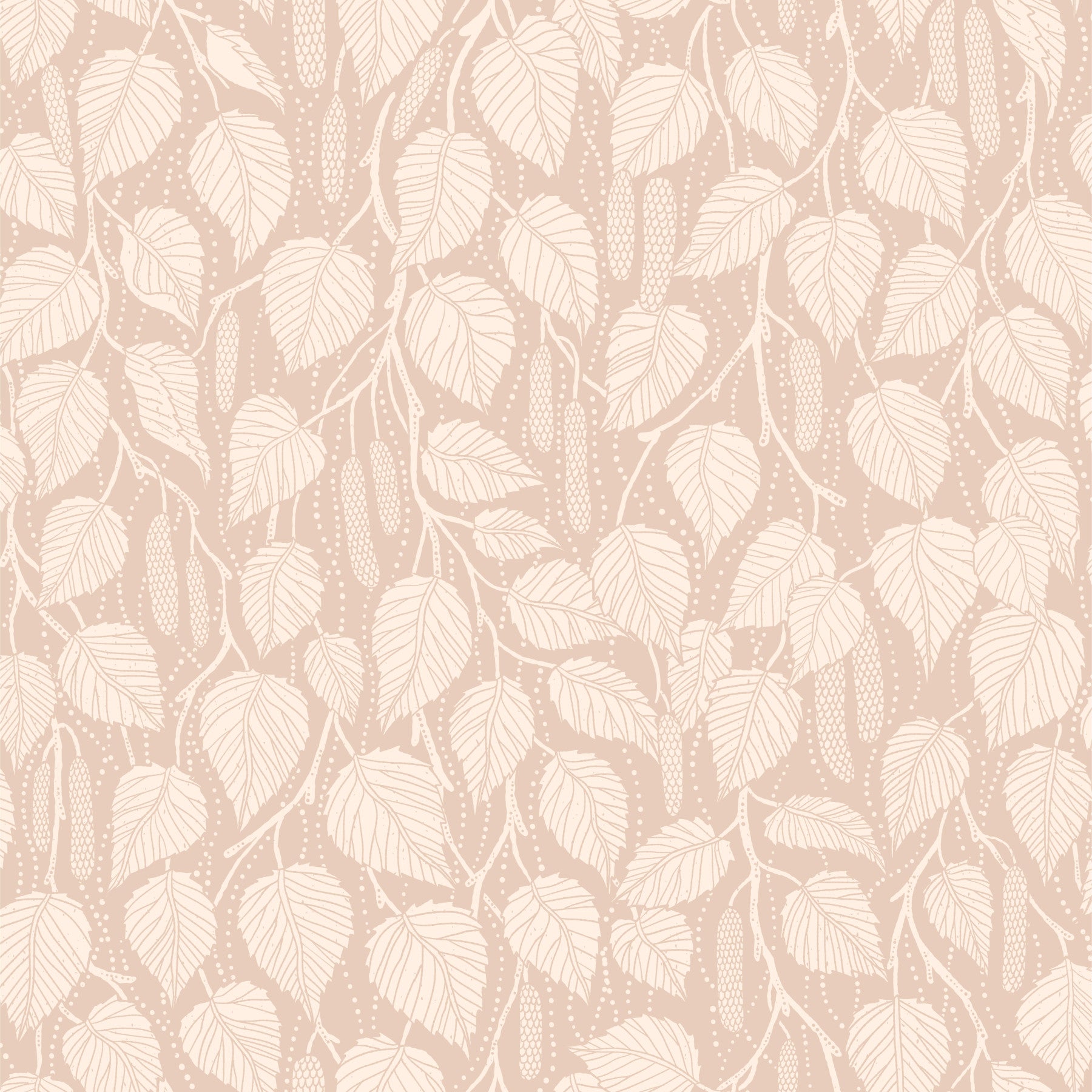 Terra-Toned Dewy Birch Branches Wallpaper⁠