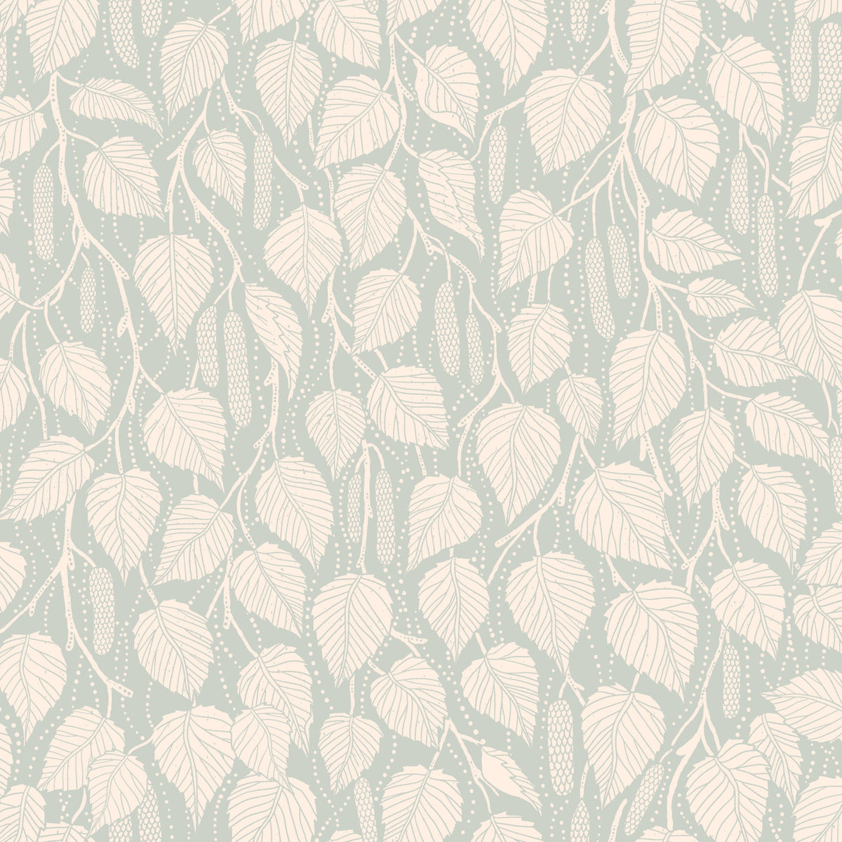 Dewy Birch Branches Wallpaper⁠ in your room — zoomed