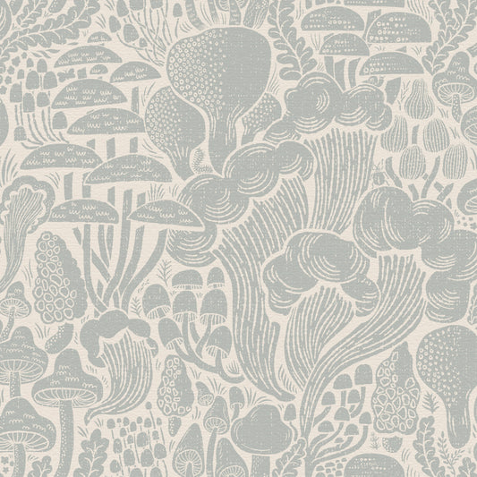 Sten Fungi Forest Silhouettes Wallpaper⁠