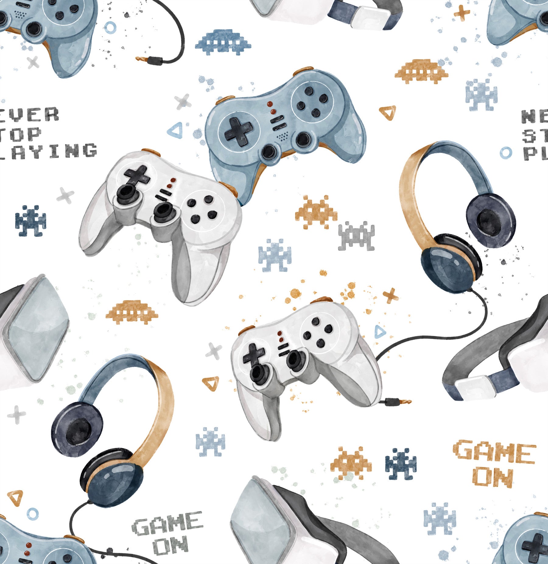 Game On - white Wallpaper⁠