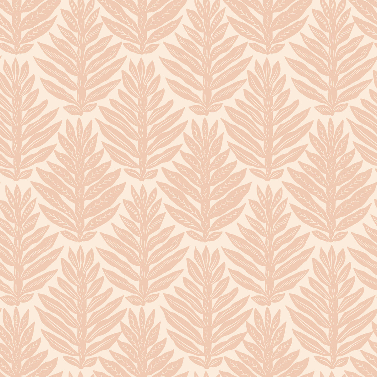 Terracotta Leaf Scallop Jewel Jungle Wallpaper⁠ in your room — zoomed