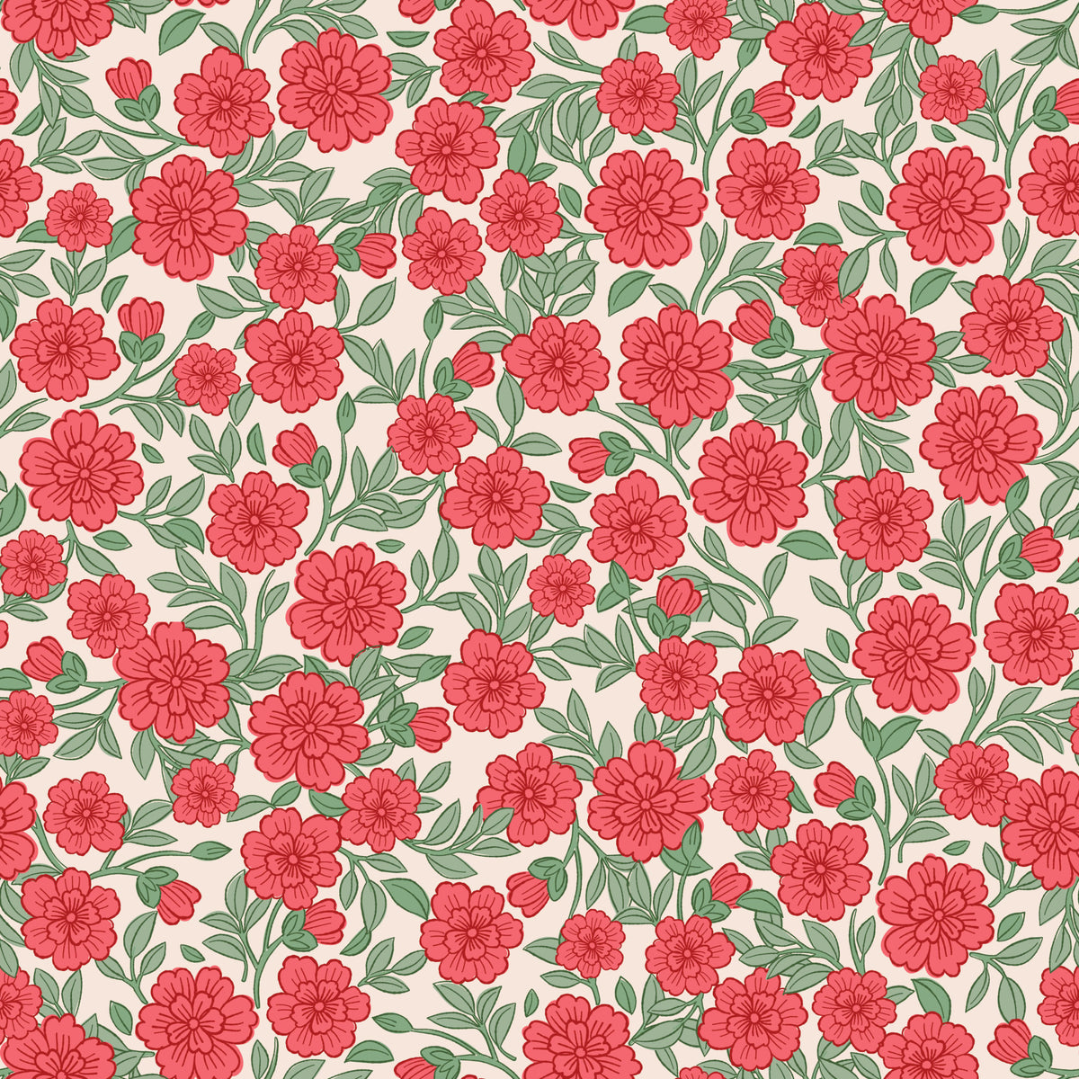 Juno Welcoming Walls Ditsy Pink Floral Wallpaper⁠ in your room — zoomed