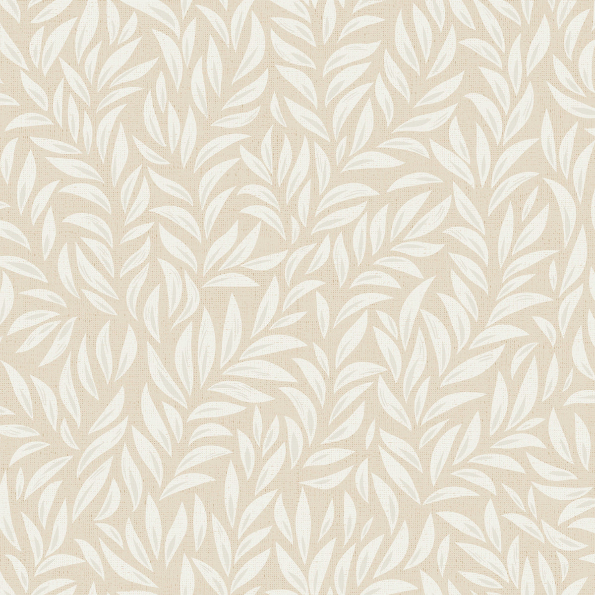 Beige Leafy Wallpaper⁠