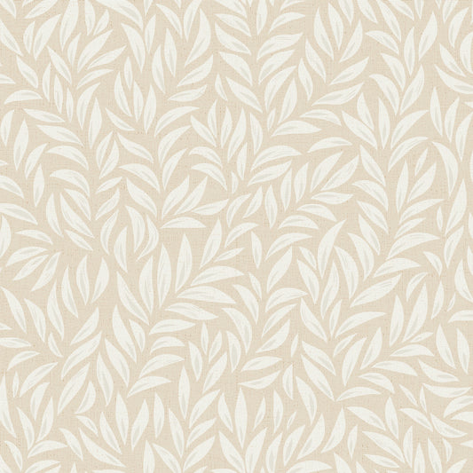 Beige Leafy Wallpaper⁠