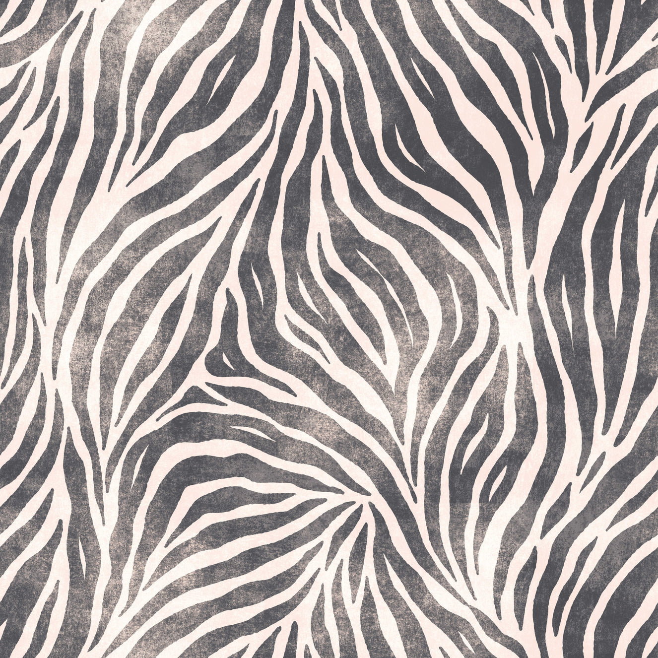 Mono Textured Boho Zebra Print- Wallpaper⁠