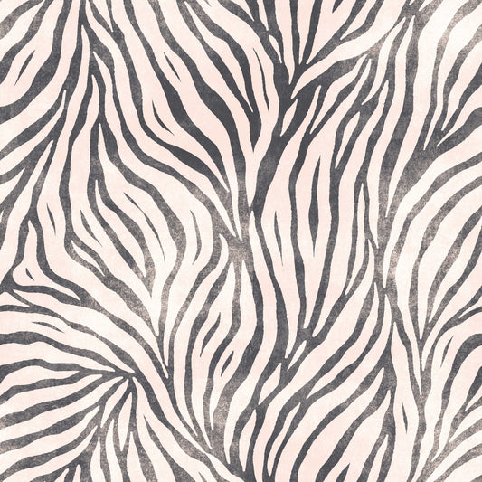Black and White Boho Zebra  Wallpaper⁠