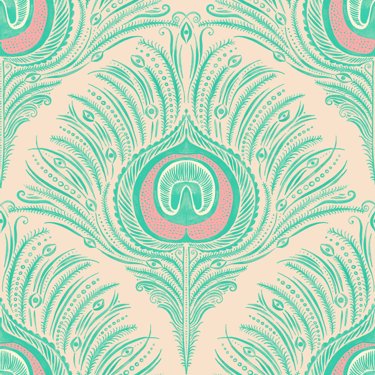 Peacock Plume Wallpaper⁠