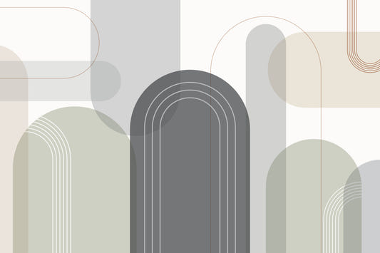 Sophisticated Arches Warm Neutrals Wall Mural