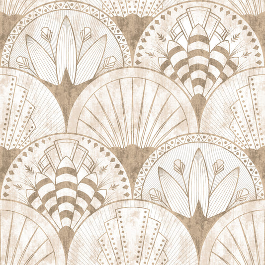 Art Deco Fans on white Wallpaper⁠