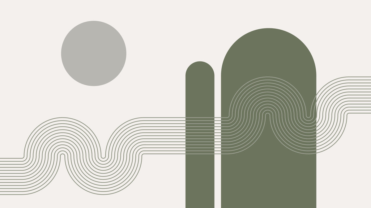 The Serenity of Curves Wall Mural in your room — zoomed