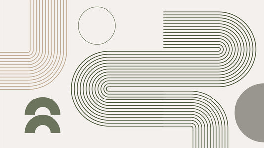 Minimalist Retro Flow Wall Mural