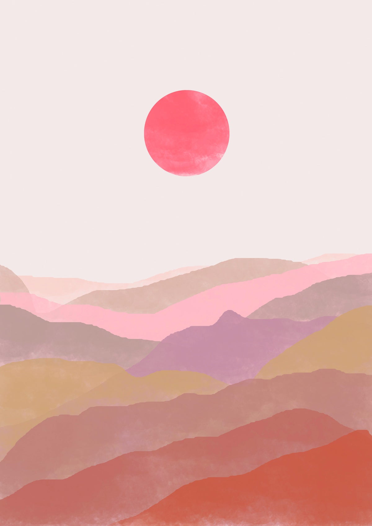 Terracotta Hills Wall Mural