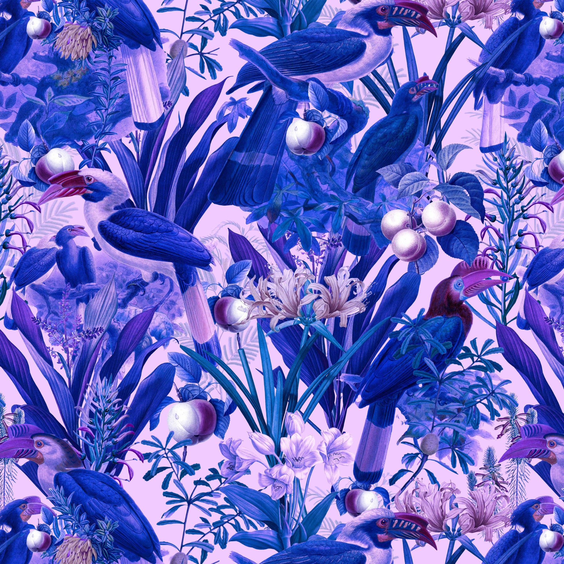 Purple Jungle Wall Mural