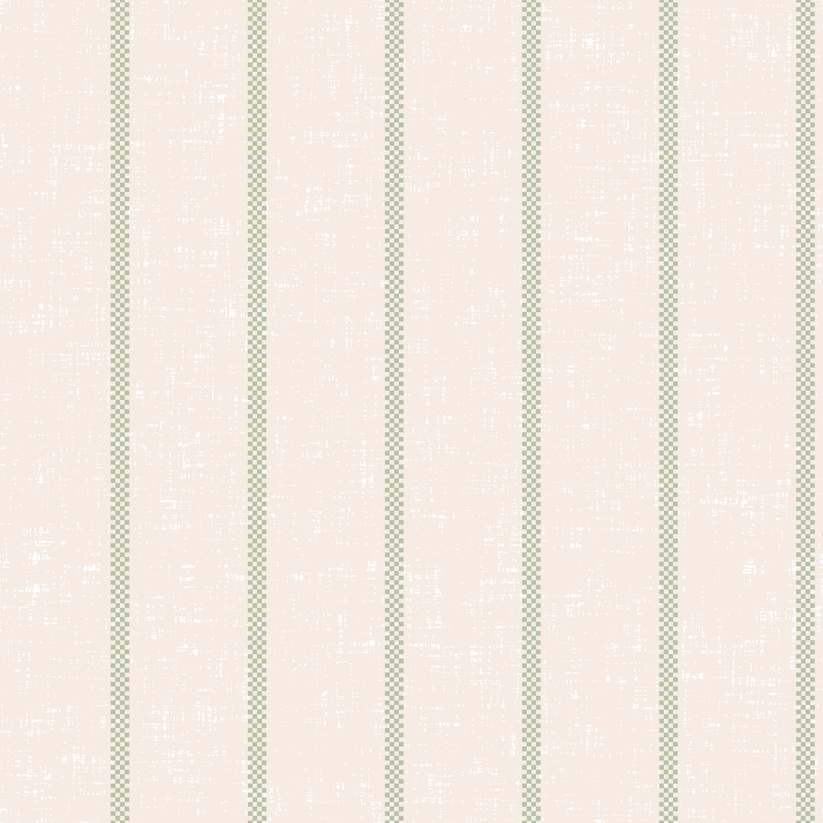 Tea Towel Stripe - Green Wallpaper⁠