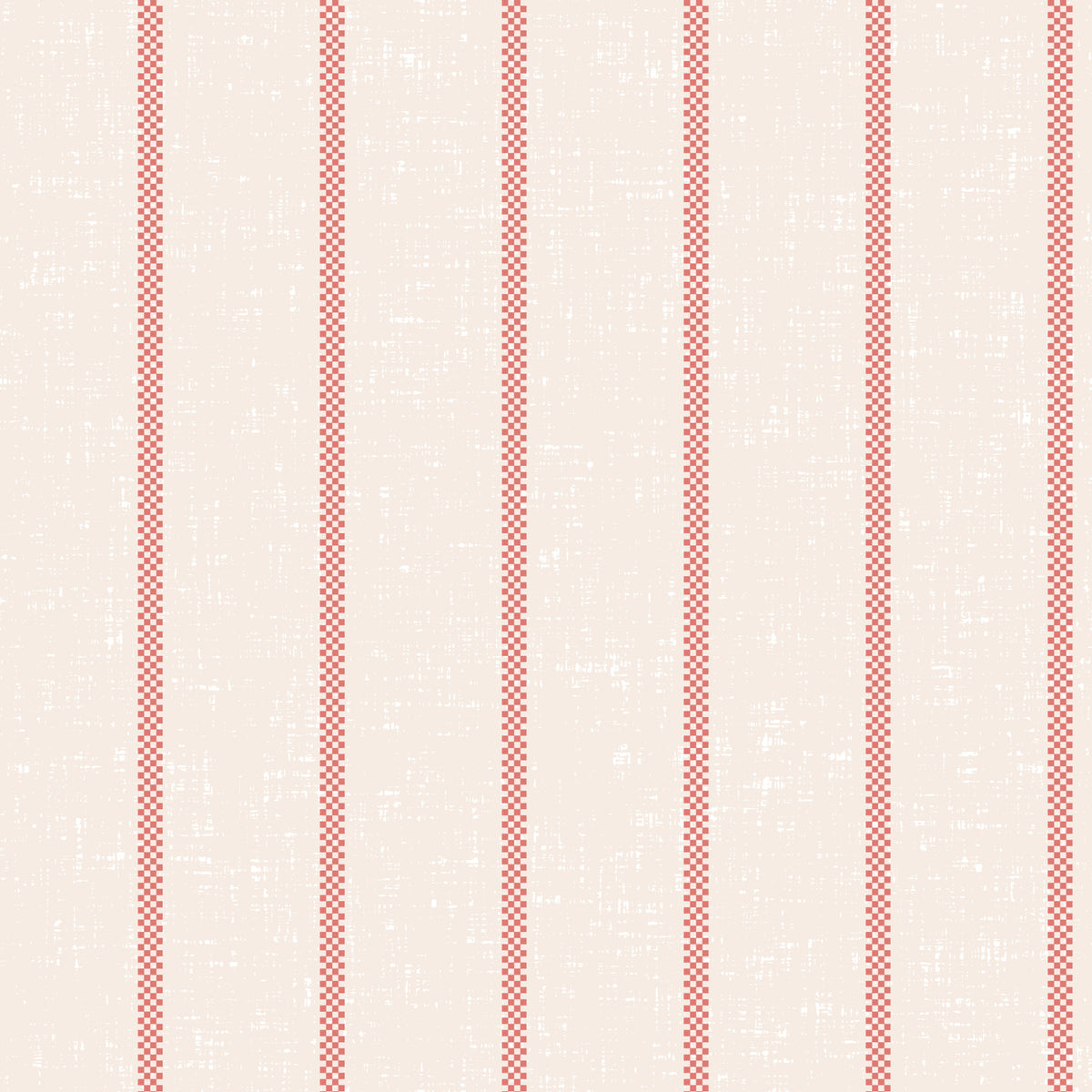 Tea Towel Stripe - Red  Wallpaper⁠ in your room — zoomed