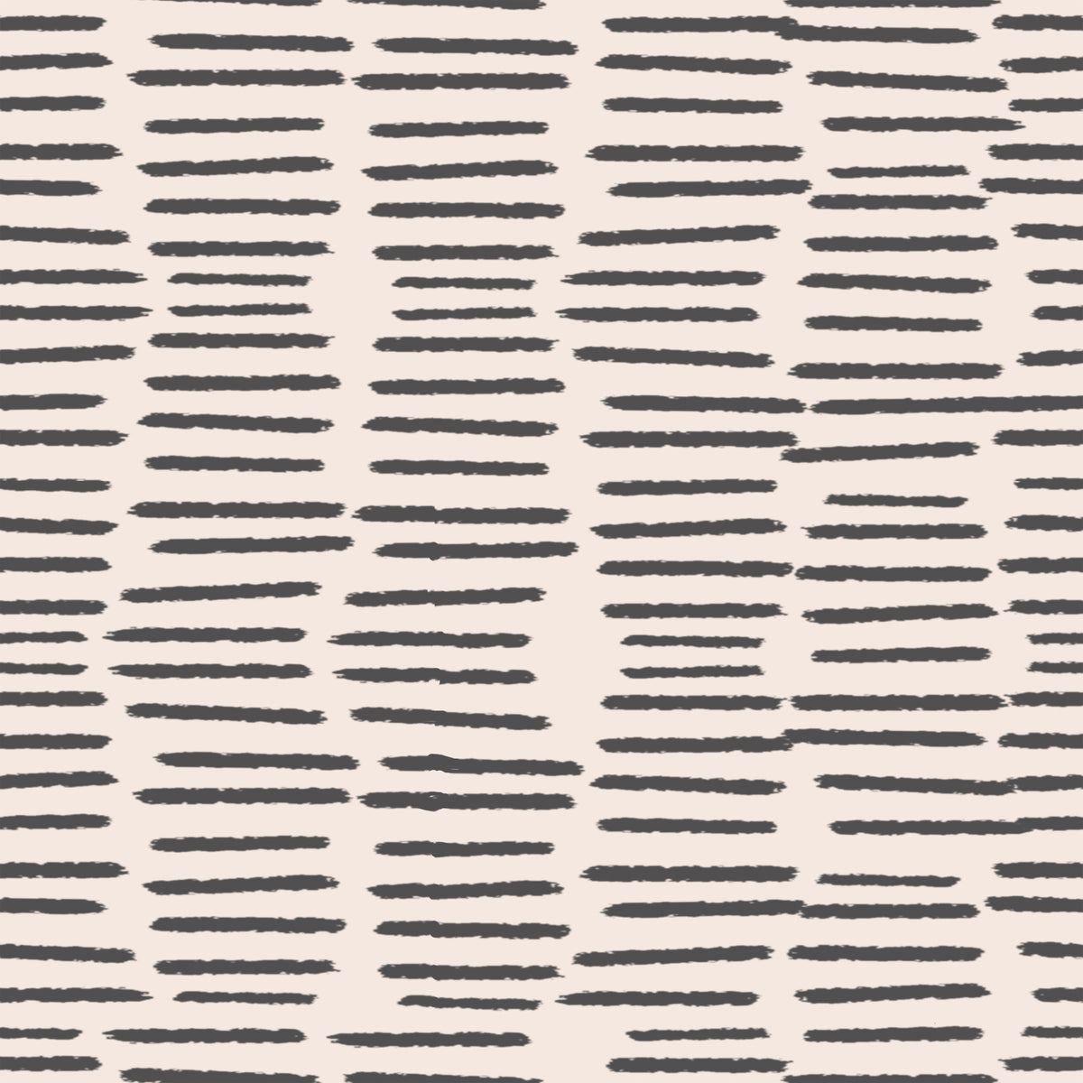 Organic Brush Strokes Pattern - Minimalist Boho Stripes Charcoal  Wallpaper⁠