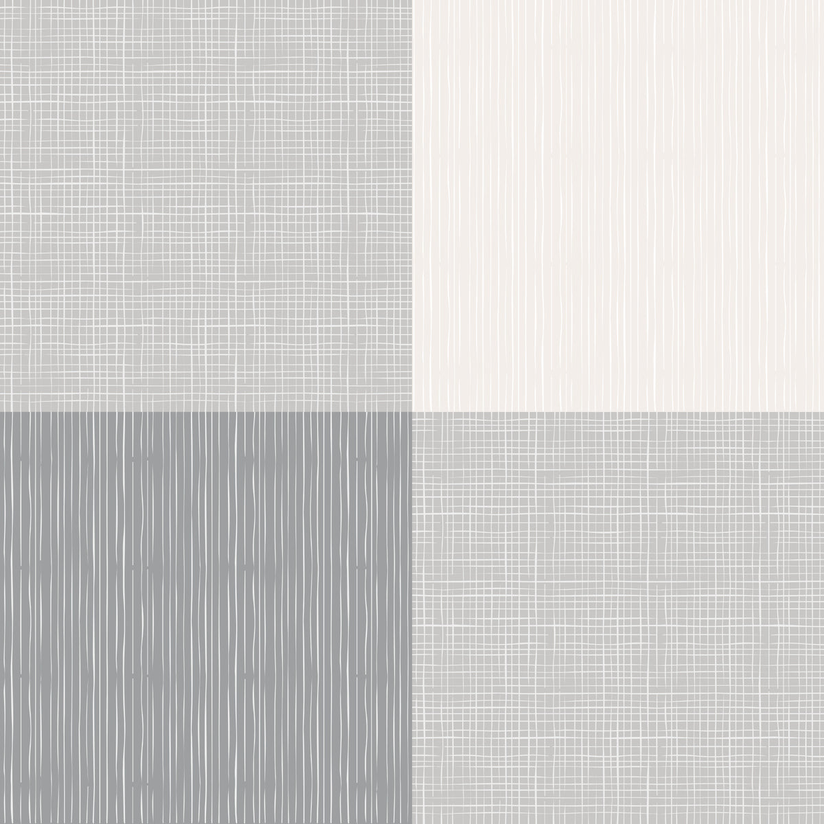 Rustic Buffalo Plaid Gray  Wallpaper⁠
