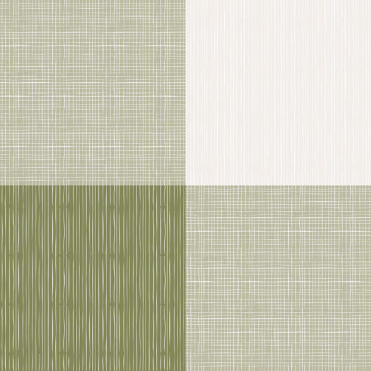 Rustic Buffalo Plaid Olive Green Wallpaper⁠