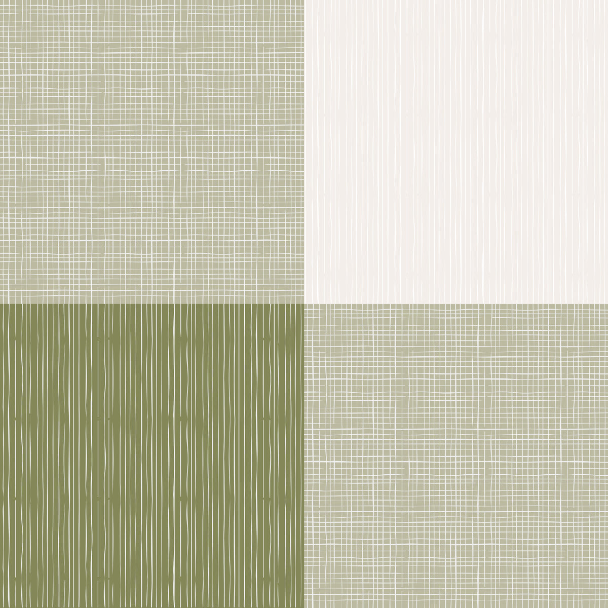 Rustic Buffalo Plaid Olive Green Wallpaper⁠